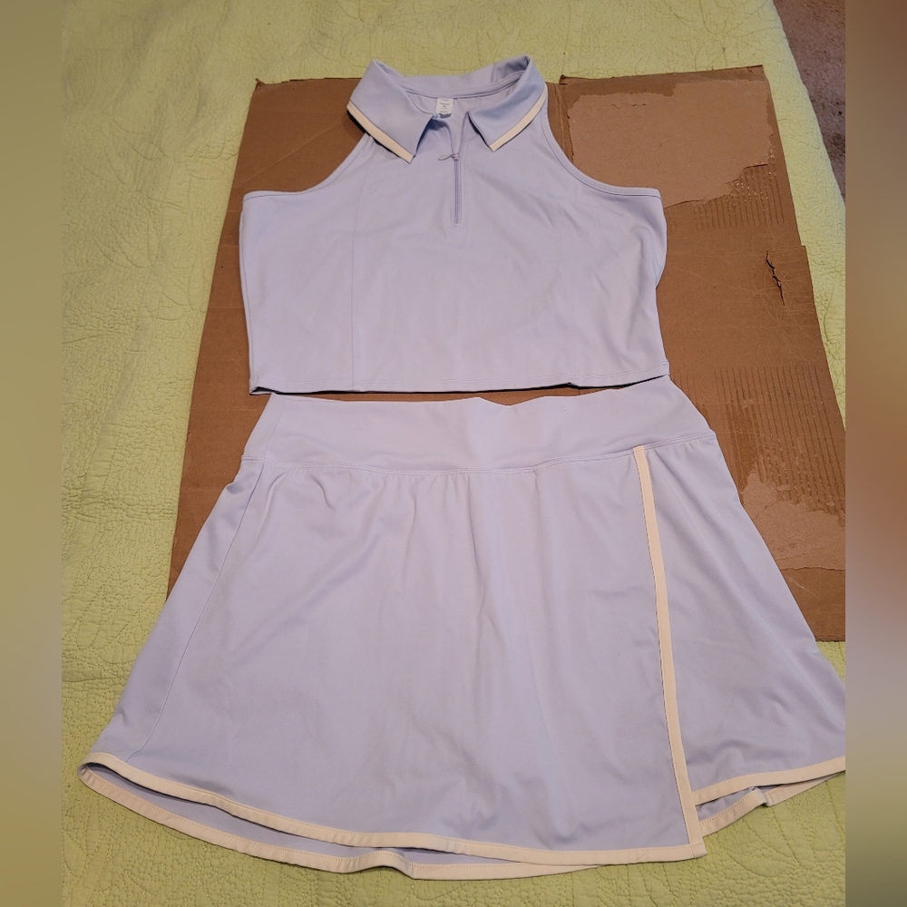 Old Navy Powersoft Skirt Set With Crop Top
